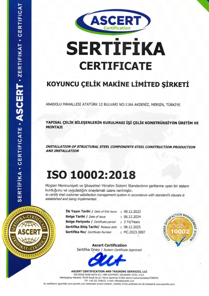 ASCERT Sertifikası
